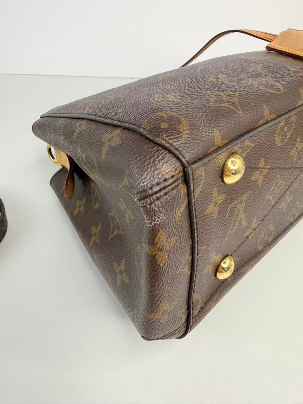 Louis Vuitton Montaigne MM Monogram Canvas Top Handle Shoulder Crossbody Bag - Picture 7 of 12